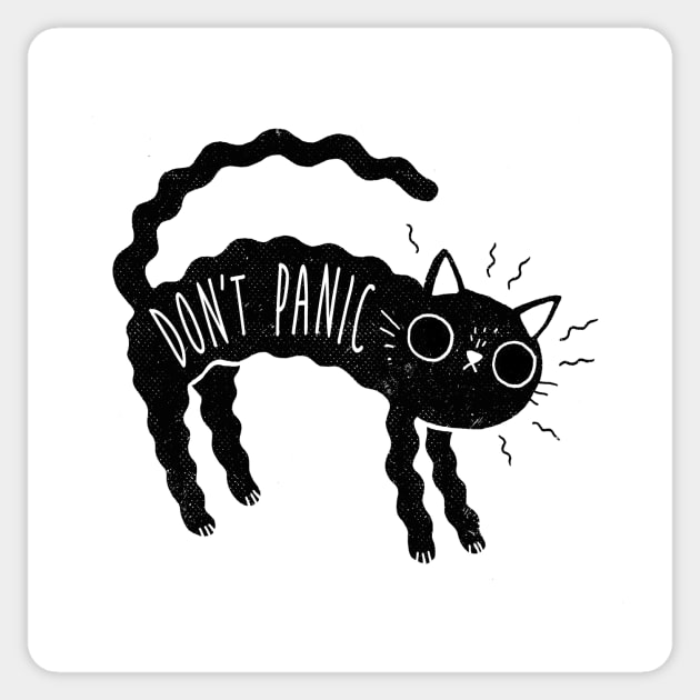 Don't Panic Sticker by DinoMike